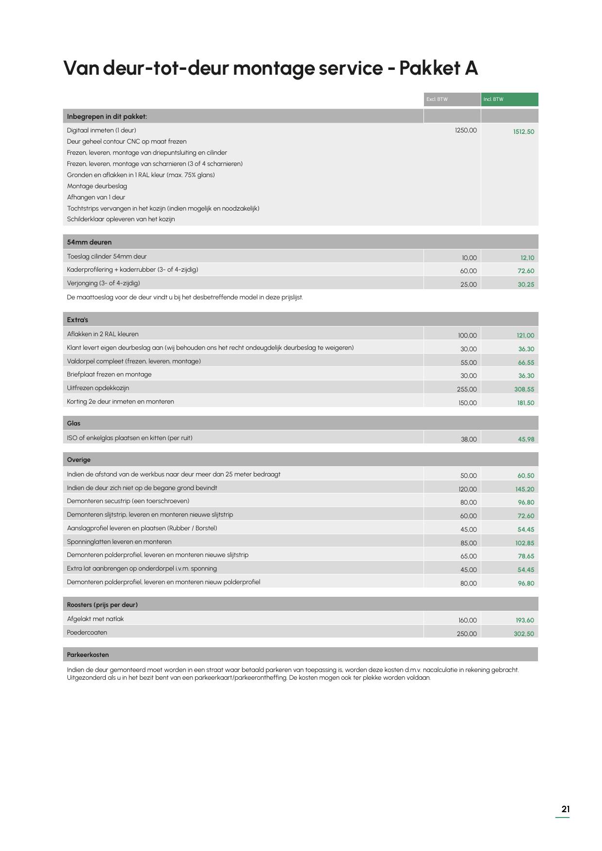 Prijslijst pagina 21
